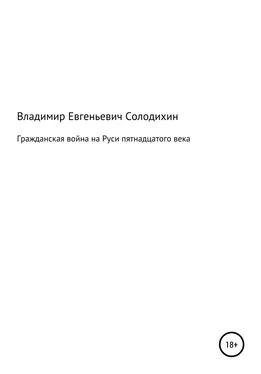 Владимир Солодихин Гражданская война на Руси пятнадцатого века обложка книги