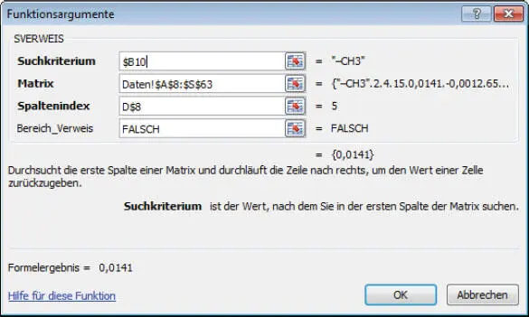 Abb 122 Argumente für die VerweisFunktion Die VerweisFunktion ist eine von - фото 77