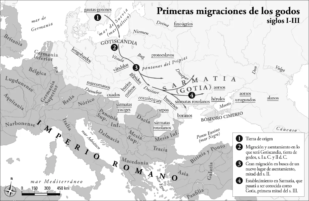 Volveremos sobre la descripción que Tácito hace de los primitivos godos pero - фото 4
