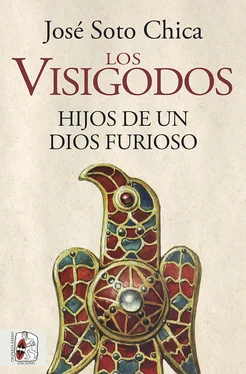 José Soto Chica Los visigodos. Hijos de un dios furioso обложка книги