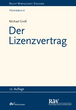 Michael Groß Der Lizenzvertrag обложка книги