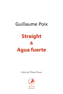 Guillaume Poix Straight & Agua fuerte обложка книги