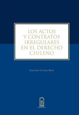 Alejandro Guzmán Brito Los actos y contratos irregulares en el derecho chileno обложка книги