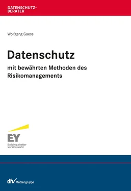 Wolfgang Gaess Datenschutz mit bewährten Methoden des Risikomanagements обложка книги