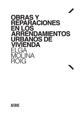 Elga Molina Roig Obras y reparaciones en los arrendamientos urbanos de vivienda обложка книги