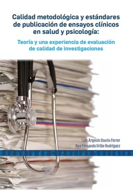 Luis Argenis Osorio Ferrer Calidad metodológica y estándares de publicación de ensayos clínicos en salud y psicología обложка книги