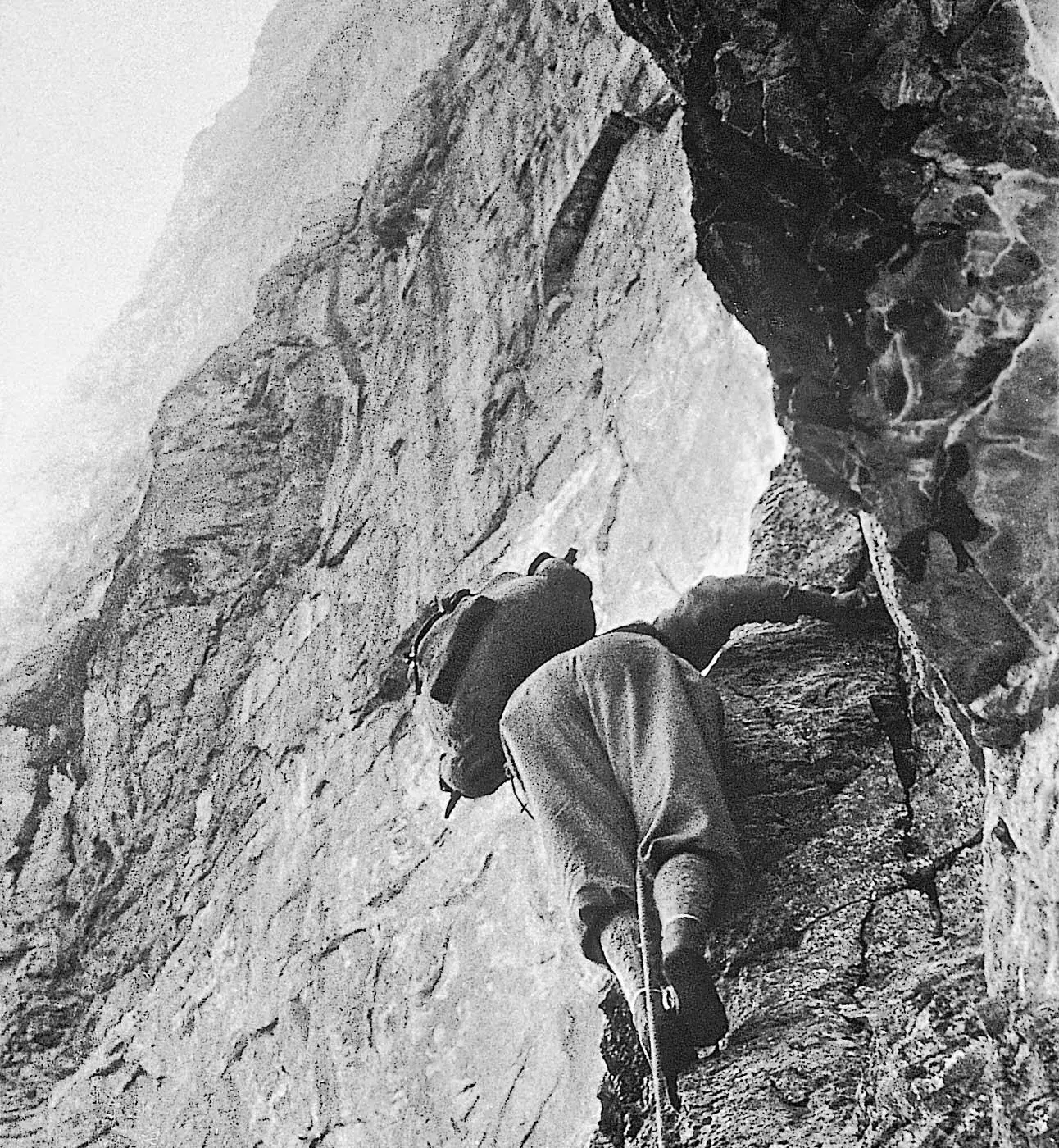 Hias Rebitsch im Schwierigen Riss der EigerNordwand Von wo war er denn - фото 14
