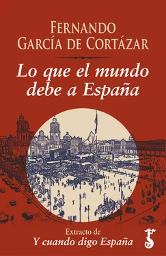 Fernando García de Cortázar Lo que el mundo debe a España обложка книги