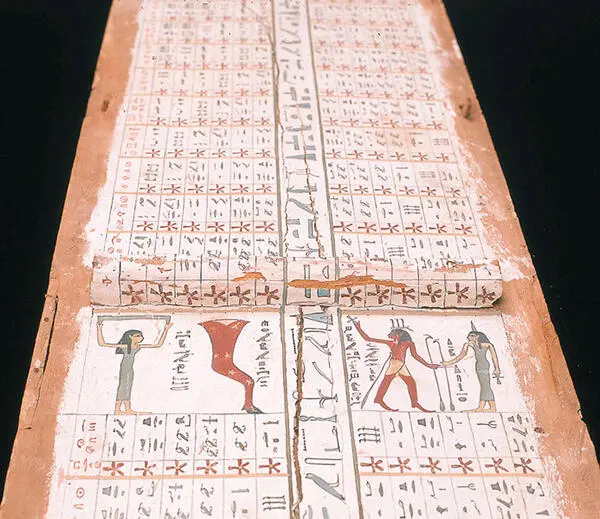 Diagonalsternuhr in Särgen des Mittleren Reiches im Alten Ägypten Sarg des - фото 3