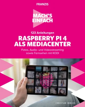 Christian Immler Mach's einfach: 123 Anleitungen Raspberry Pi 4 als Media Center обложка книги