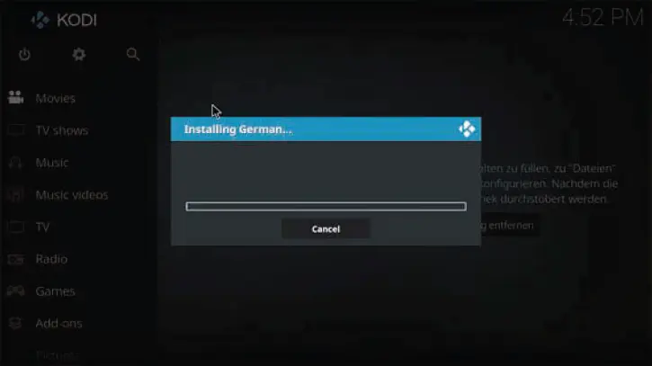 Installation des deutschen Sprachmoduls 7 Medienquellen einrichten Das - фото 18