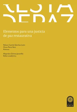 Nelson Camilo Sánchez León Elementos para una justicia de paz restaurativa обложка книги