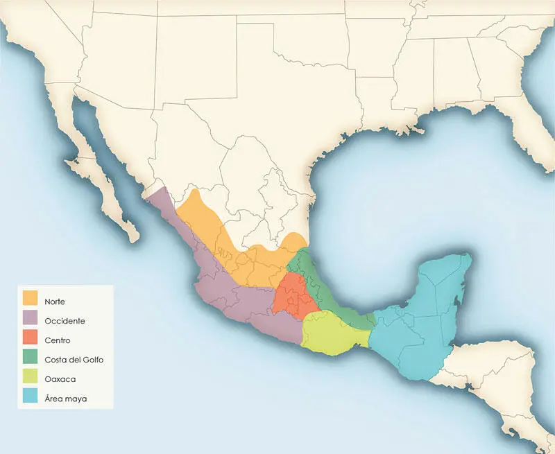 Figura 11 Mapa de Mesoamérica en el que se observan sus áreas culturales - фото 2