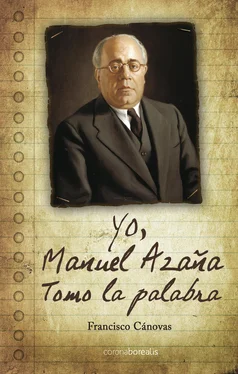 Francisco Cánovas Yo, Manuel Azaña обложка книги