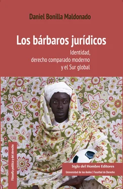 Daniel Bonilla Maldonado Los bárbaros jurídicos обложка книги