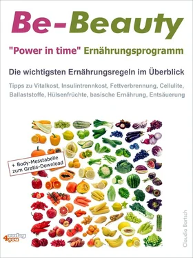 Claudia Bartsch Be-Beauty Power in time Ernährungsprogramm. Die wichtigsten Ernährungsregeln im Überblick. обложка книги