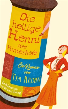 Tim Krohn Die heilige Henni der Hinterhöfe обложка книги