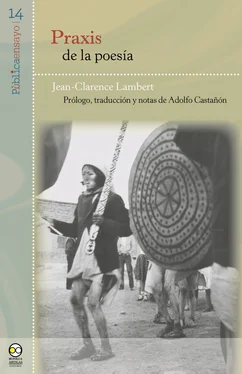 Jean-Clarence Lambert Praxis de la poesía обложка книги