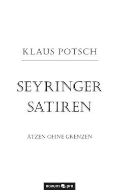 Klaus Potsch Seyringer Satiren обложка книги