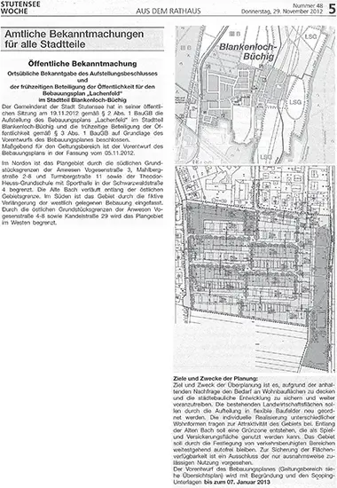 Abb 7Öffentliche Bekanntmachung der Stadt Stutensee bei Karlsruhe zur - фото 8