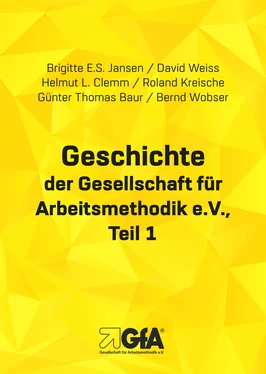 David Weiss Geschichte der Gesellschaft für Arbeitsmethodik e.V. обложка книги