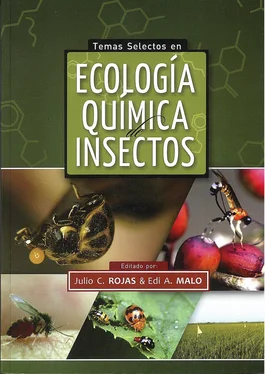 Julio C. Rojas Temas selectos en ecología química de insectos обложка книги