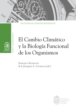 Francisco Bozinovic El cambio climático y la biología funcional de los organismos обложка книги