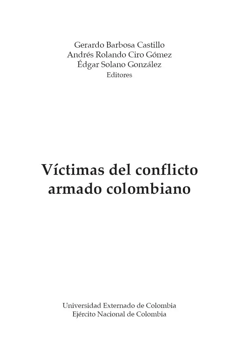 Víctimas del conflicto armado colombiano Gerardo Barbosa Castillo Andrés - фото 3