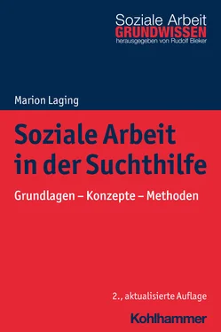 Marion Laging Soziale Arbeit in der Suchthilfe обложка книги
