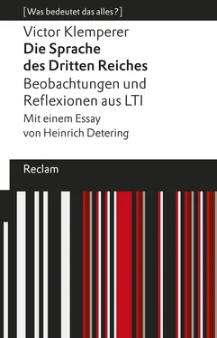 Victor Klemperer Die Sprache des Dritten Reiches. Beobachtungen und Reflexionen aus LTI обложка книги