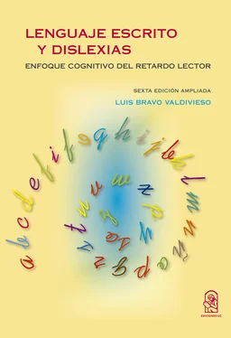 Luis Bravo Valdivieso Lenguaje escrito y dislexias обложка книги