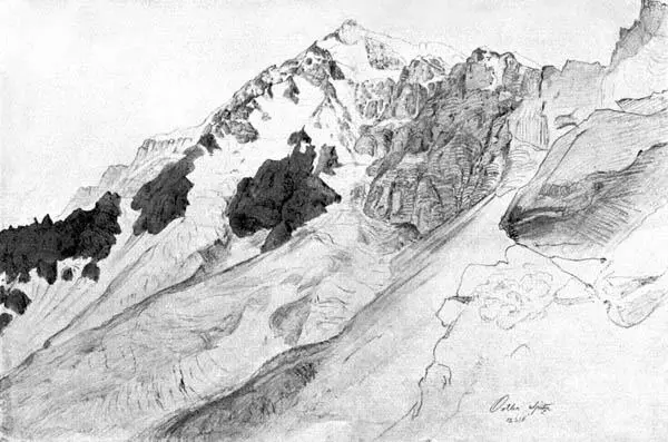 Die OrtlerSpitze Bleistiftskizze 1865 Alpenvereinsjahrbuch 2003 Johann - фото 22