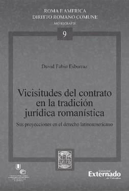 David Fabio Esborraz Vicisitudes del contrato en la tradición jurídica romanística обложка книги