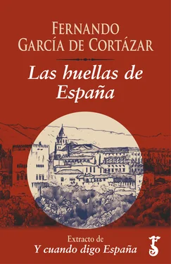 Fernando García de Cortázar Las huellas de España  обложка книги