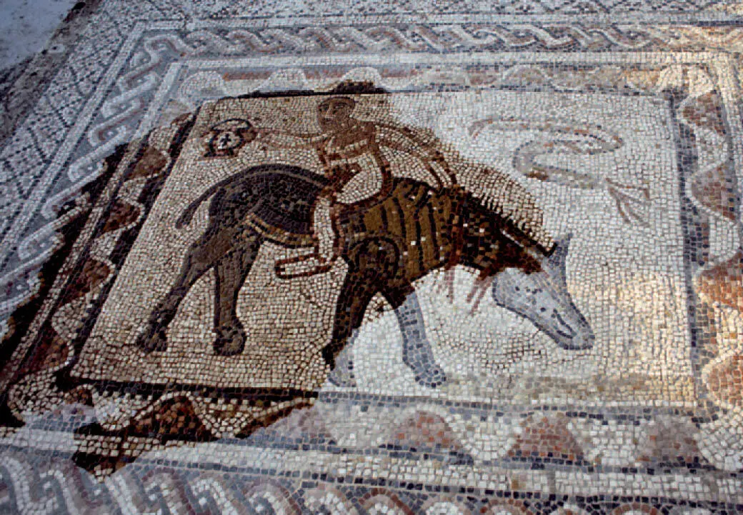 ma11082 ad Bodenmosaik im Haus des Akrobaten Sonstiges Auf dem - фото 644