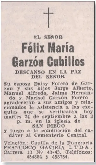 Obituario fallecimiento de mi Papá Félix María Garzón Cubillos En el funeral - фото 31