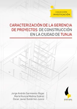 Jorge Andrés Sarmiento Rojas Caracterización de la gerencia de proyectos de construcción en la ciudad de Tunja обложка книги