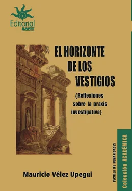 Mauricio Vélez Upegui El horizonte de los vestigios обложка книги