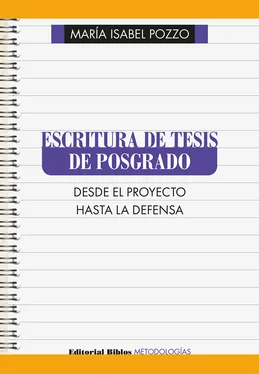 María Isabel Pozzo Escritura de tesis de posgrado обложка книги