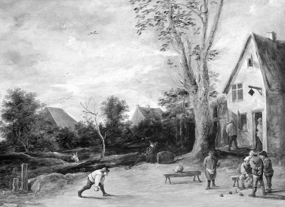 Фламандские крестьяне Давид Тенирс Сельская сцена Дерево масло Ок 1650 - фото 65