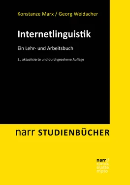 Konstanze Marx Internetlinguistik обложка книги
