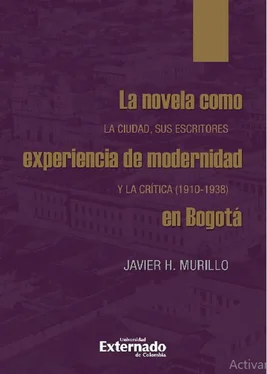 Javier H. Murillo La novela como experiencia de modernidad en Bogotá