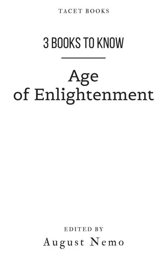 Table of Contents Title Page Introduction What is Enlightenment - фото 1