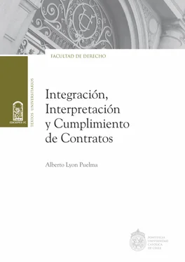 Alberto Lyon Puelma Integración, interpretación y cumplimiento de contratos обложка книги