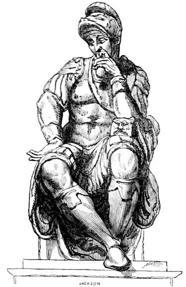 JACKSON From the Monument of Giuliano de Medici Engraved by J Posselwhite - фото 33