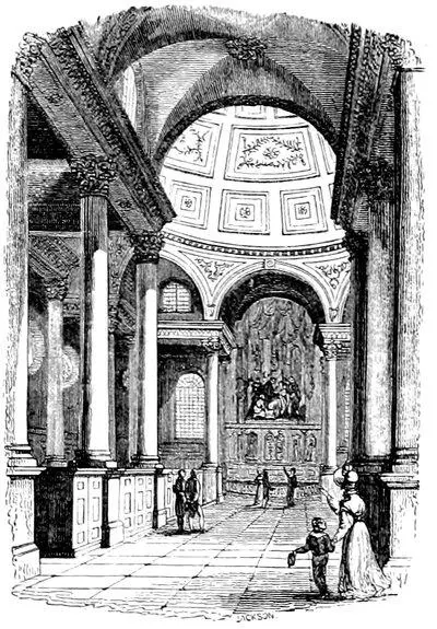 Interior of St Stephens Walbrook Engraved by T Woolnoth CORNEILLE From - фото 53