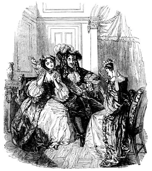 Scene from Les Précieuses Ridicules Engraved by I W Cook CHARLES JAMES - фото 36