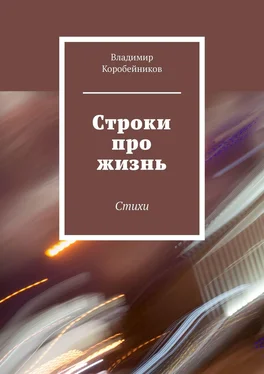 Владимир Коробейников Строки про жизнь. Стихи обложка книги