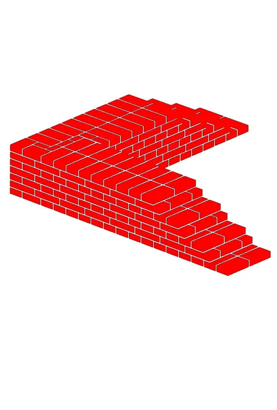 Fig2 Blockverband Fig3 Die Reihenfolge des Legens eines Ziegelsteines in - фото 2