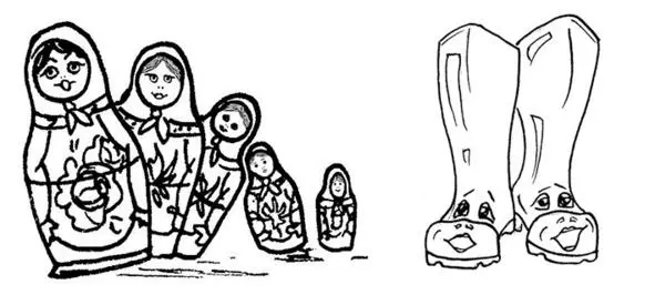 The boots remembered the matryoshka dolls in their masters sideboard they - фото 5